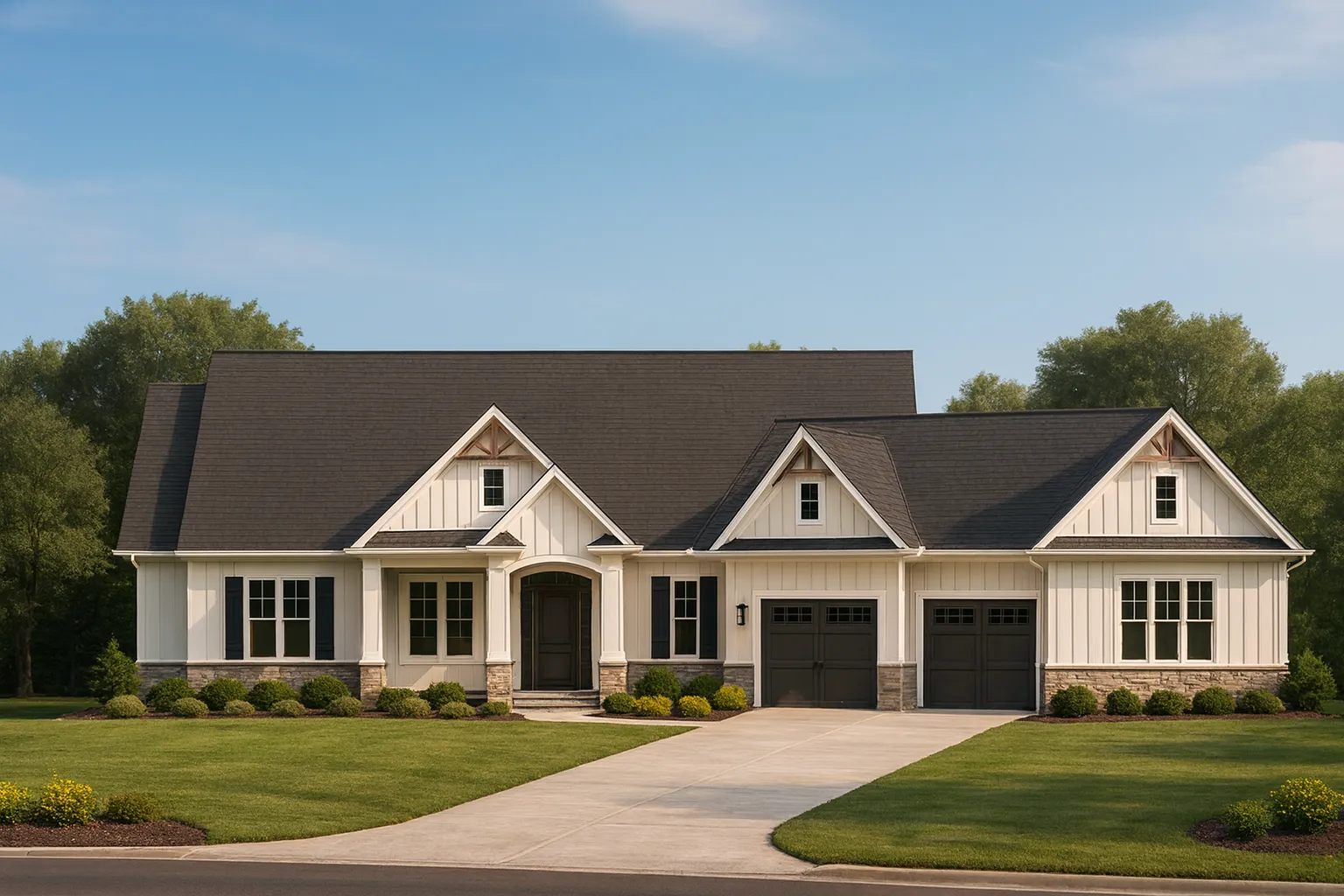 Spacious Craftsman House Plan with Vaulted Ceilings and Bonus Rooms
