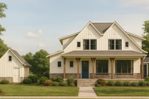 Traditional Craftsman Home Plan with Custom CAD Blueprints