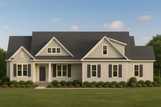 Unique 1.5-Story Craftsman House Plan with Vaulted Ceilings & Outdoor Living