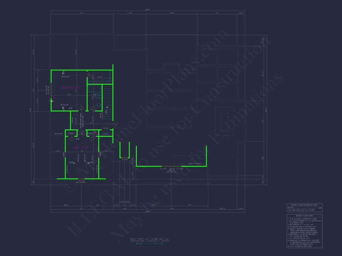 16-1066 HOUSE PLAN - Stunning house Plan with Floor Blueprint & CAD Designs_Page_09