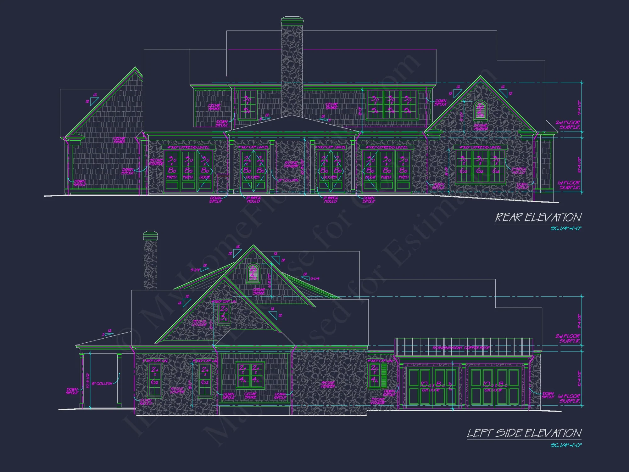 Colonial Craftsman Home Plan with 2 Stories & Classic Style