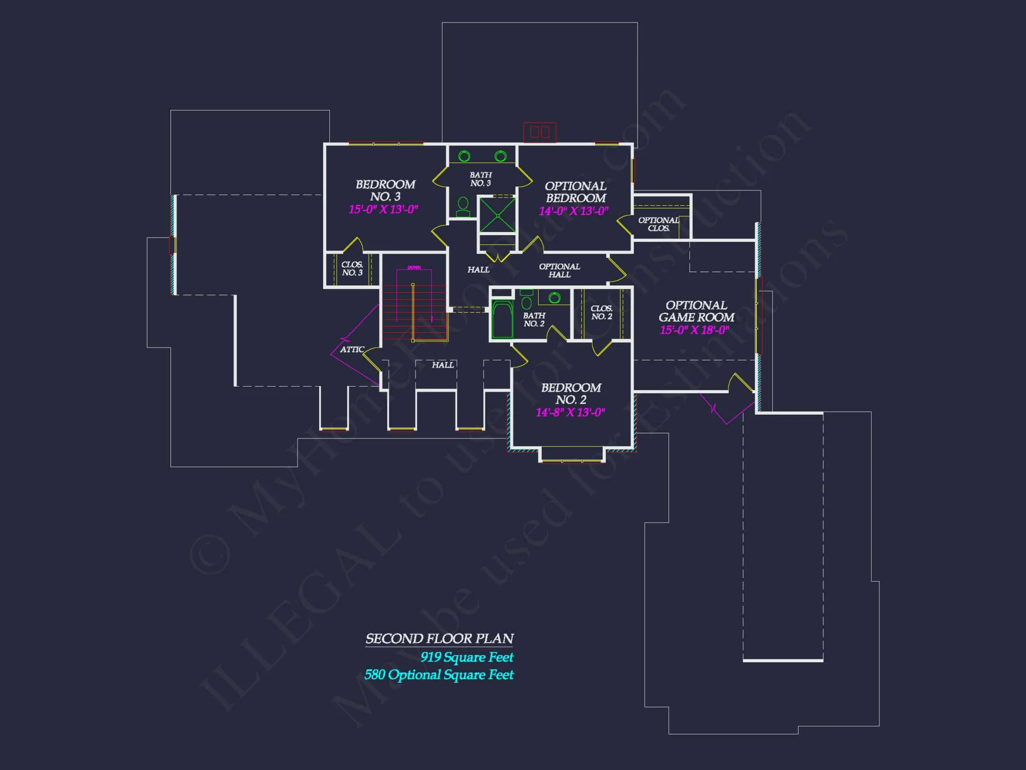 Colonial Craftsman Home Plan with 2 Stories & Classic Style