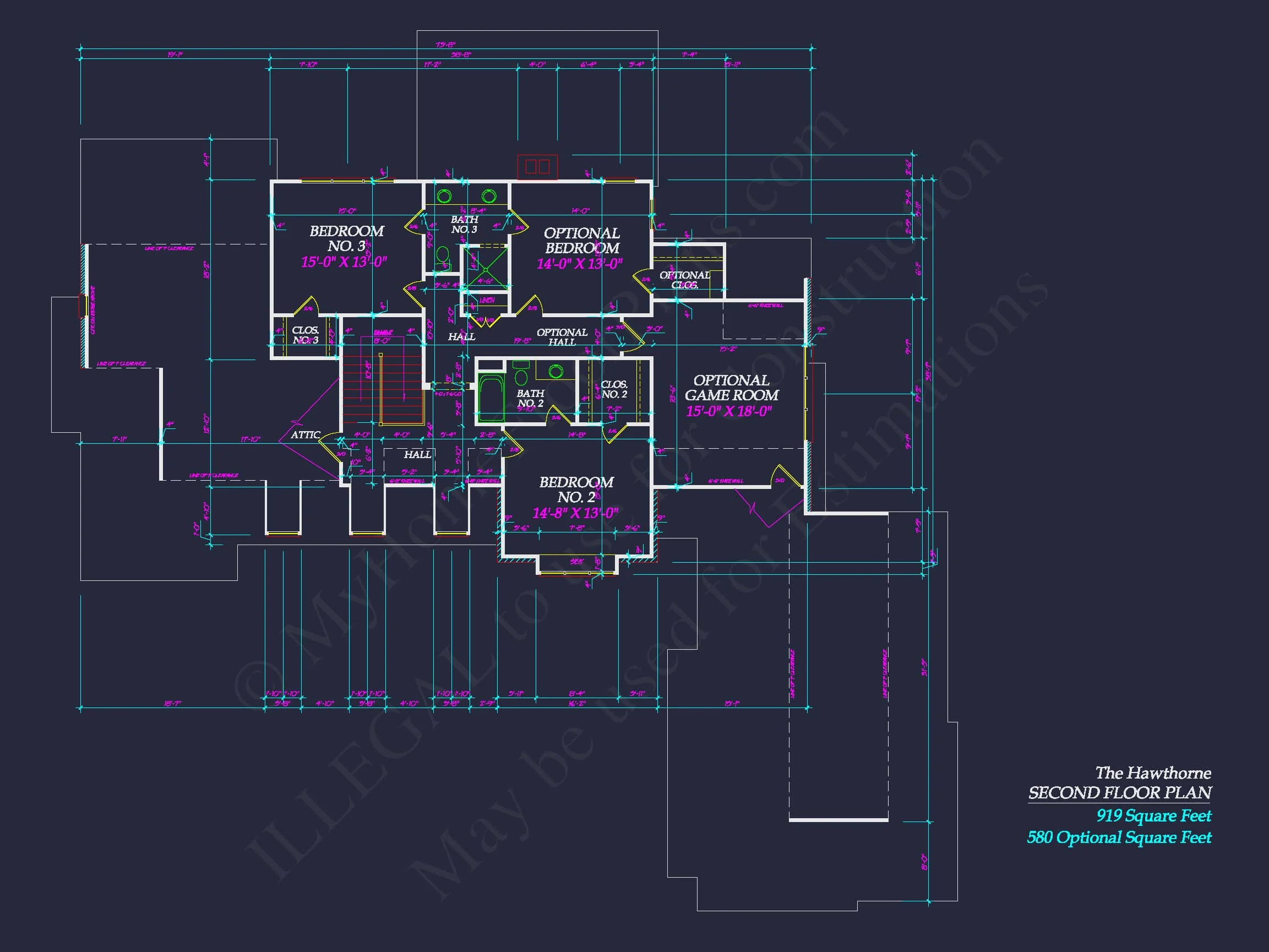 15-2010 HOUSE PLAN - Colonial Craftsman House: Floor Plan & Blueprint; CAD Design 9 Colonial Craftsman Home Plan with 2 Stories & Classic Style