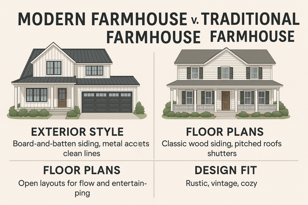 Modern Farmhouse vs. Traditional Farmhouse