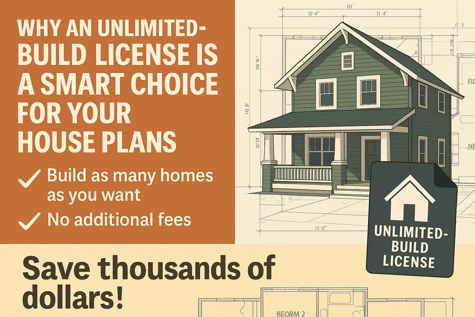 Why an Unlimited Build License is a Smart Choice for Your House Plans 1