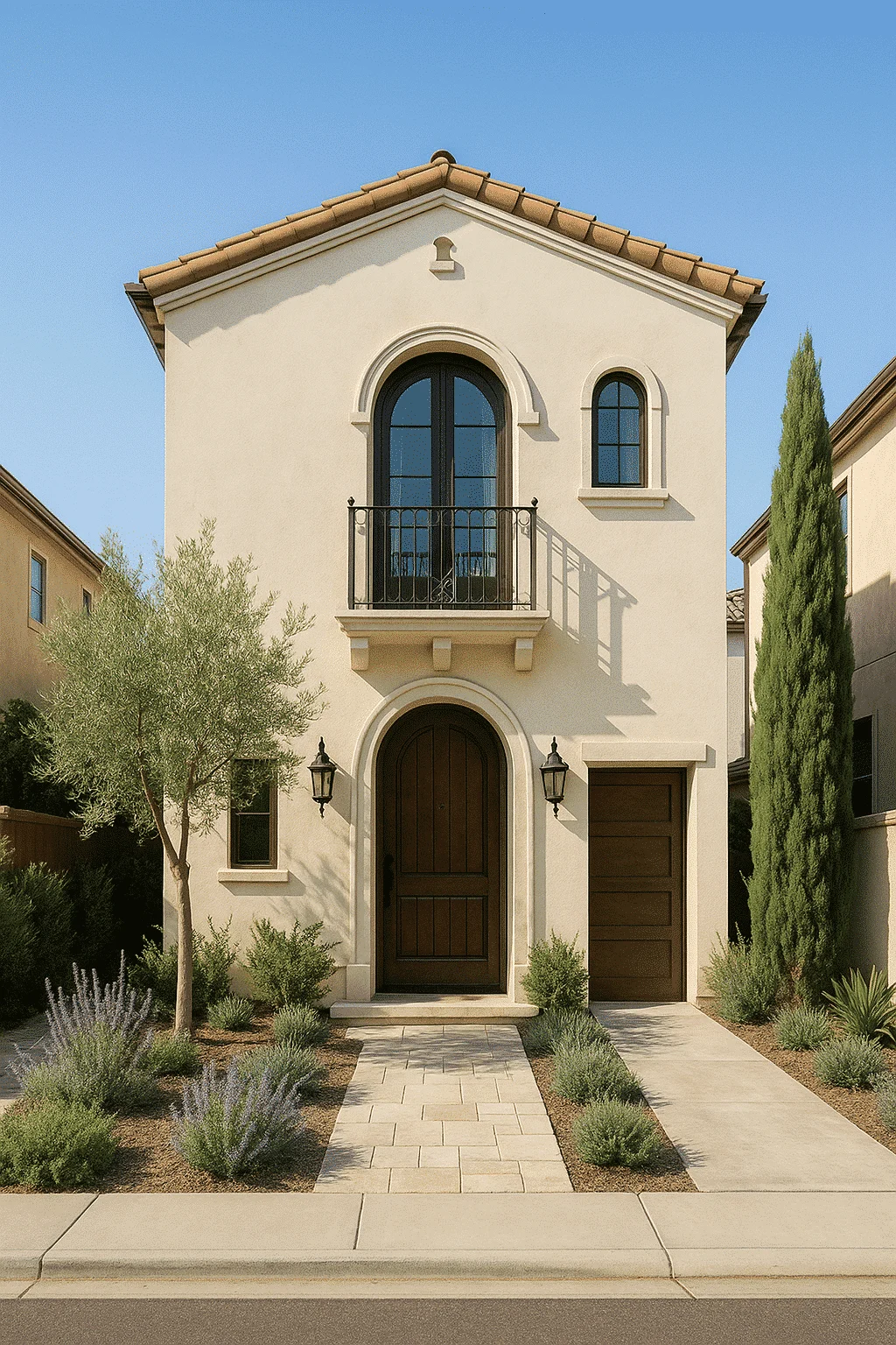 Narrow Mediterranean House