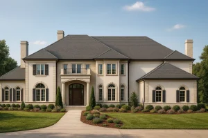 Elegant CAD House Plans 2-Story 5-Bedroom Luxury Blueprint