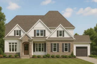 Covered and Outdoor Living Spaces 1 Elegant 2-Story House Plan with Traditional Design & 5 Bedrooms