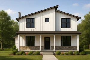 4 bedrooms, 3 baths, a detached garage