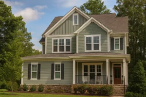 Craftsman house plan with 2,886 heated sq. ft., 2 stories, 4 bedrooms