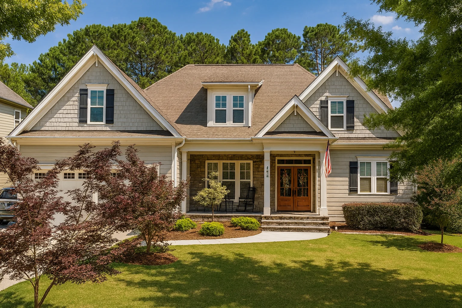 12-2222 HOUSE PLAN - Stylish 2-Story Craftsman House Plan with Open Floor Design 2 2-story Craftsman house plan with 4 bedrooms, 3 baths