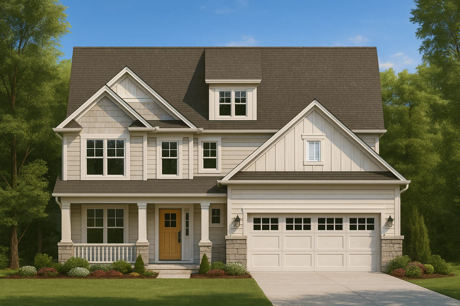 2,911 sq. ft. house plan with 4–5 bedrooms