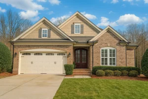 Narrow Lot House Plans 5 1.5-Story French Provincial House Plan