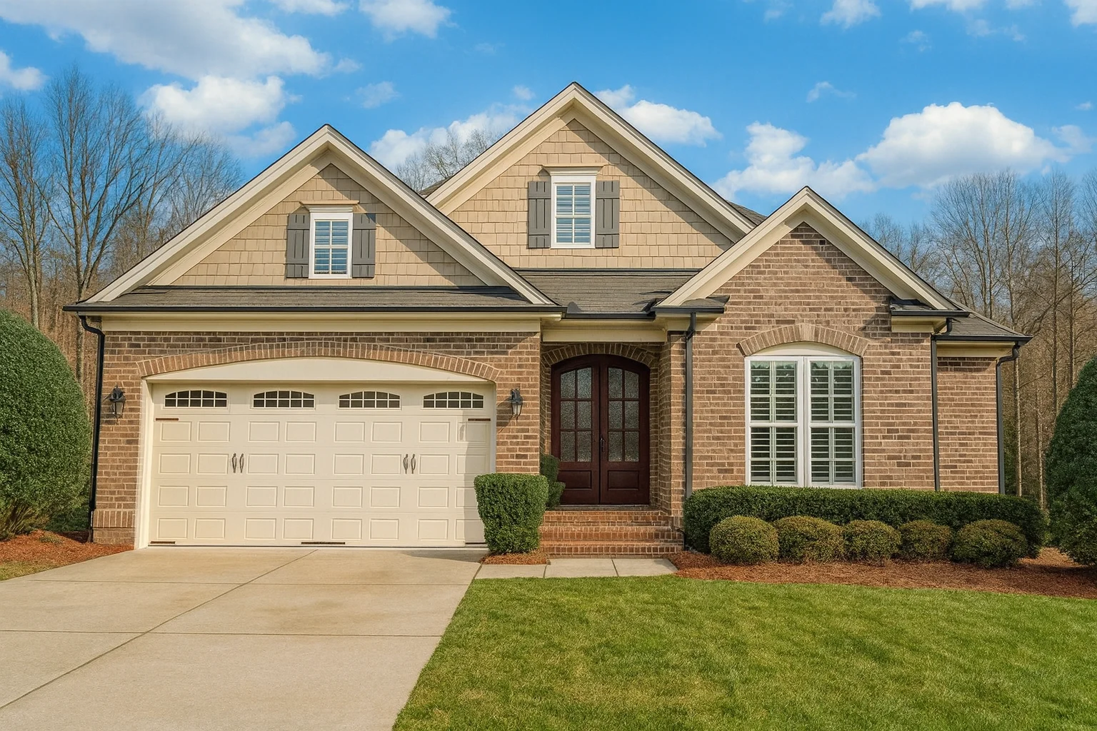 Small House Plans 5 1.5-Story French Provincial House Plan