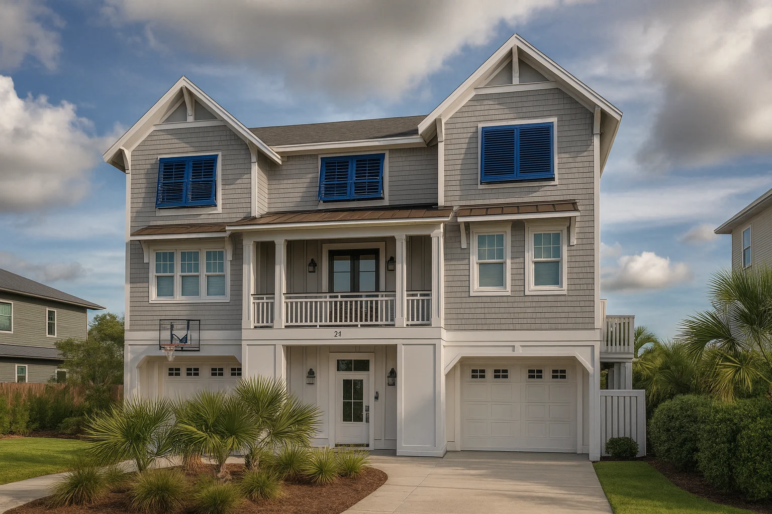 coastal home plan with 3,049 heated sq. ft.