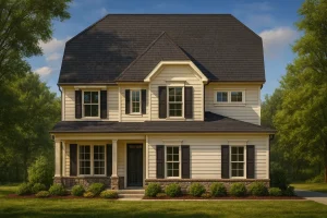 Classic 2-Story House Plan with Colonial Farmhouse Architecture