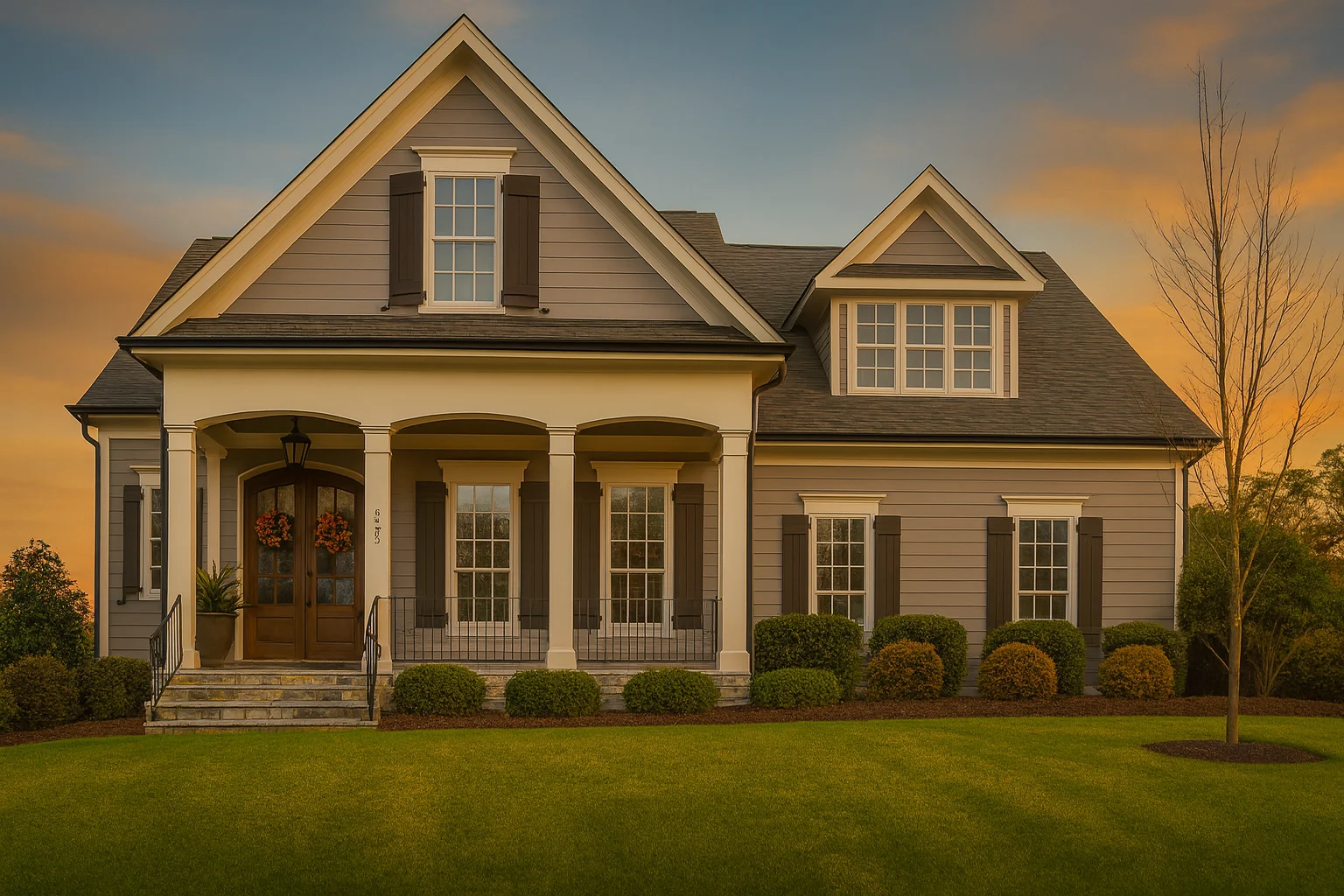 Beautiful 2-Story House Plan with CAD Floor Designs & Vaulted Ceilings