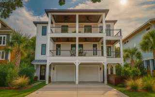 Plan  16-1770 - The Flores House |  Coastal - 4-Bed, 4-Bath, 3,315 SF