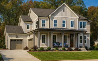 Plan  16-1630 - The Henderson Farmhouse | Modern Farmhouse - 5-Bed, 5-Bath, 3,885 SF