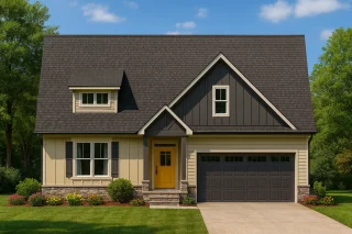 Townhome Floor Plans 6 Elegant 2-Story Home Plan with Craftsman Farmhouse Charm