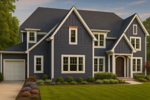 Elegant 2-Story Home Plan with CAD Blueprints and Modern Design