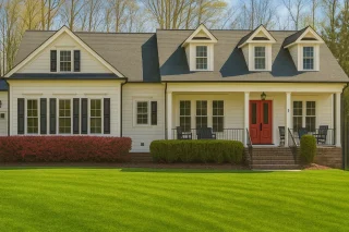 Modern Craftsman Home Floor Plan with Detailed Architecture