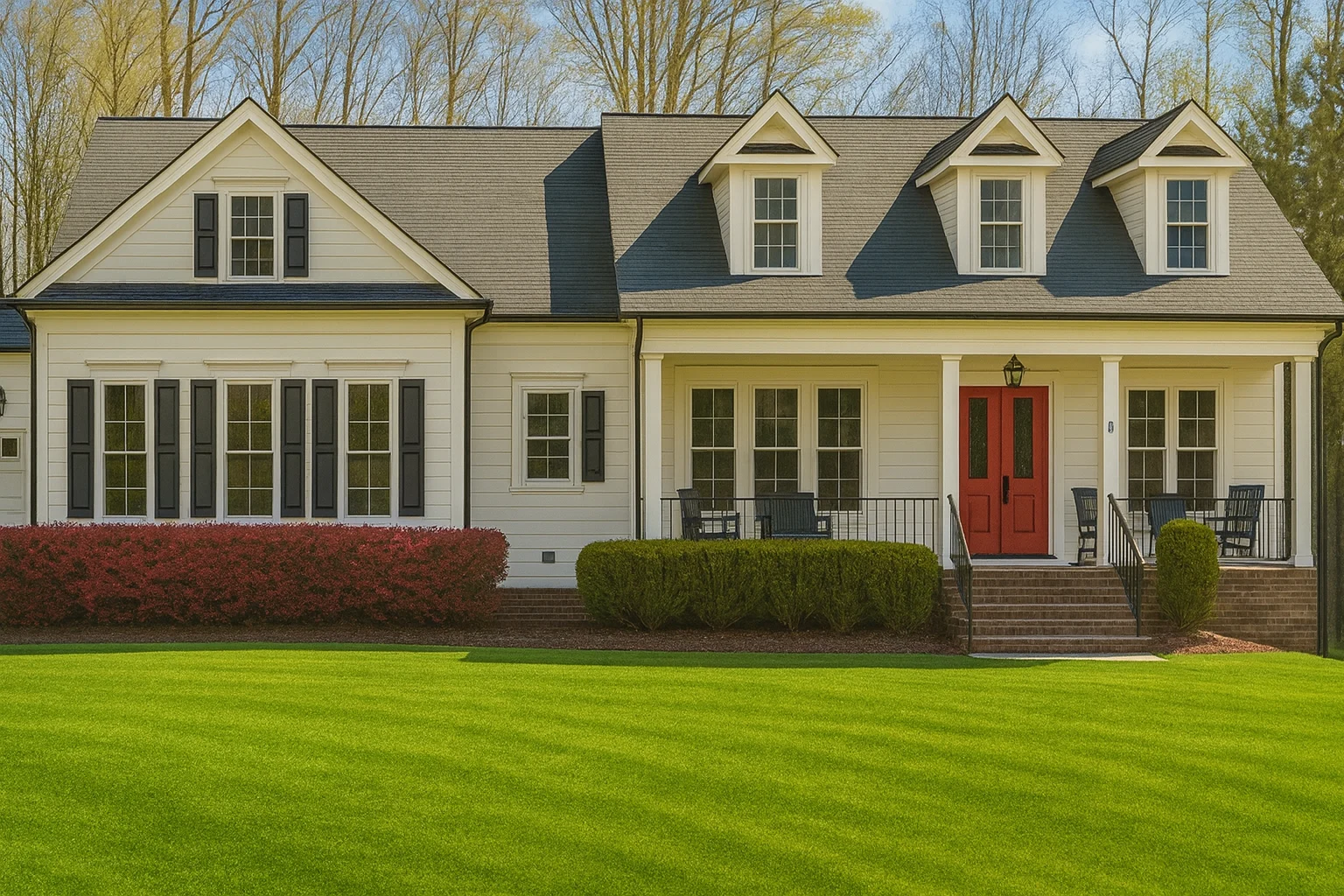 Modern Craftsman Home Floor Plan with Detailed Architecture
