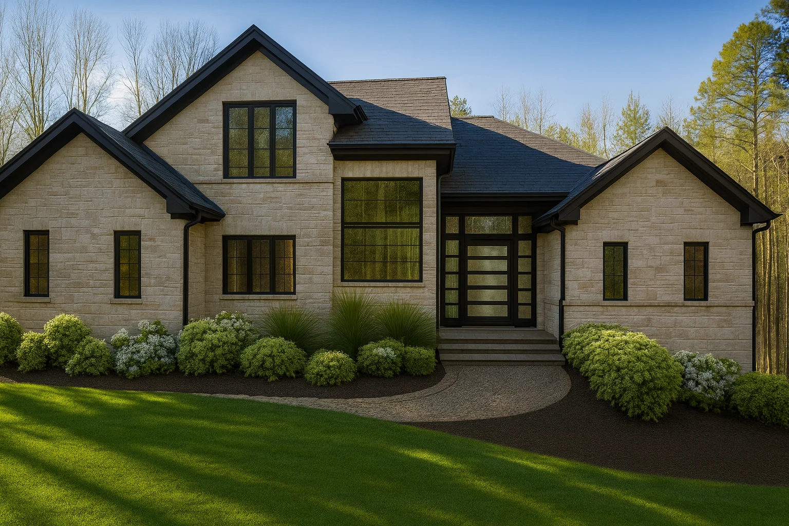 Luxury House Plan with Vaulted Ceilings, 4 Bedrooms & 5 Baths