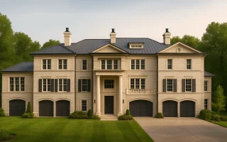 Plan  18-1478 - Magnolia Way |  Georgian - 4-Bed, 6-Bath, 7,049 SF
