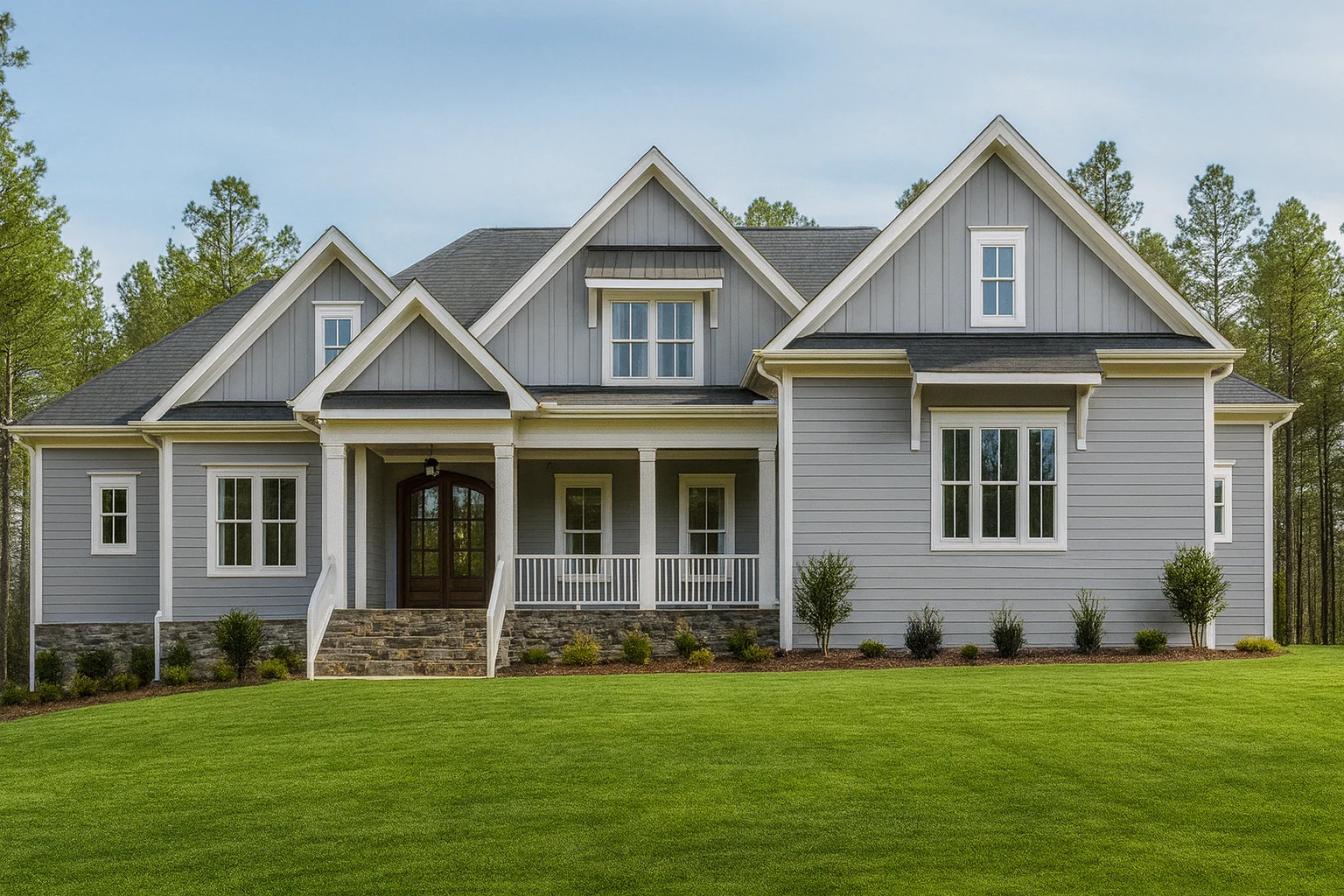 Elegant 2-Story House Plan with Spacious Layout & CAD Designs