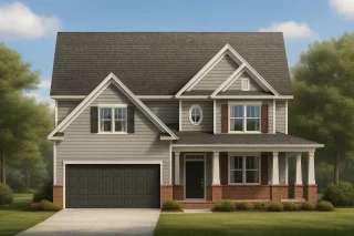 Colonial-Style 2-Story House