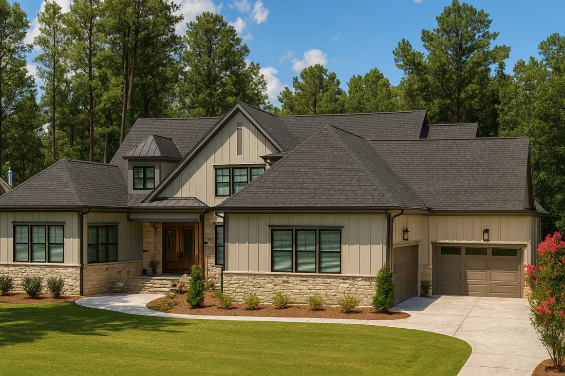 5,903 heated sq. ft., 4 bedrooms, open layout, and 4 garage bays