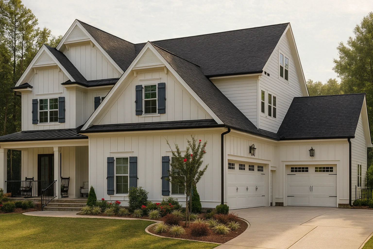 16-1430 HOUSE PLAN - Modern Farmhouse Home Plan – 5-Bed, 4-Bath, 3253 SF 2 Modern Farmhouse Home Plan with 5 Bedrooms and CAD Designs