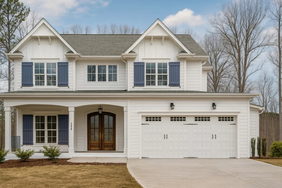 modern farmhouse house plan with 3,016 heated sq. ft.