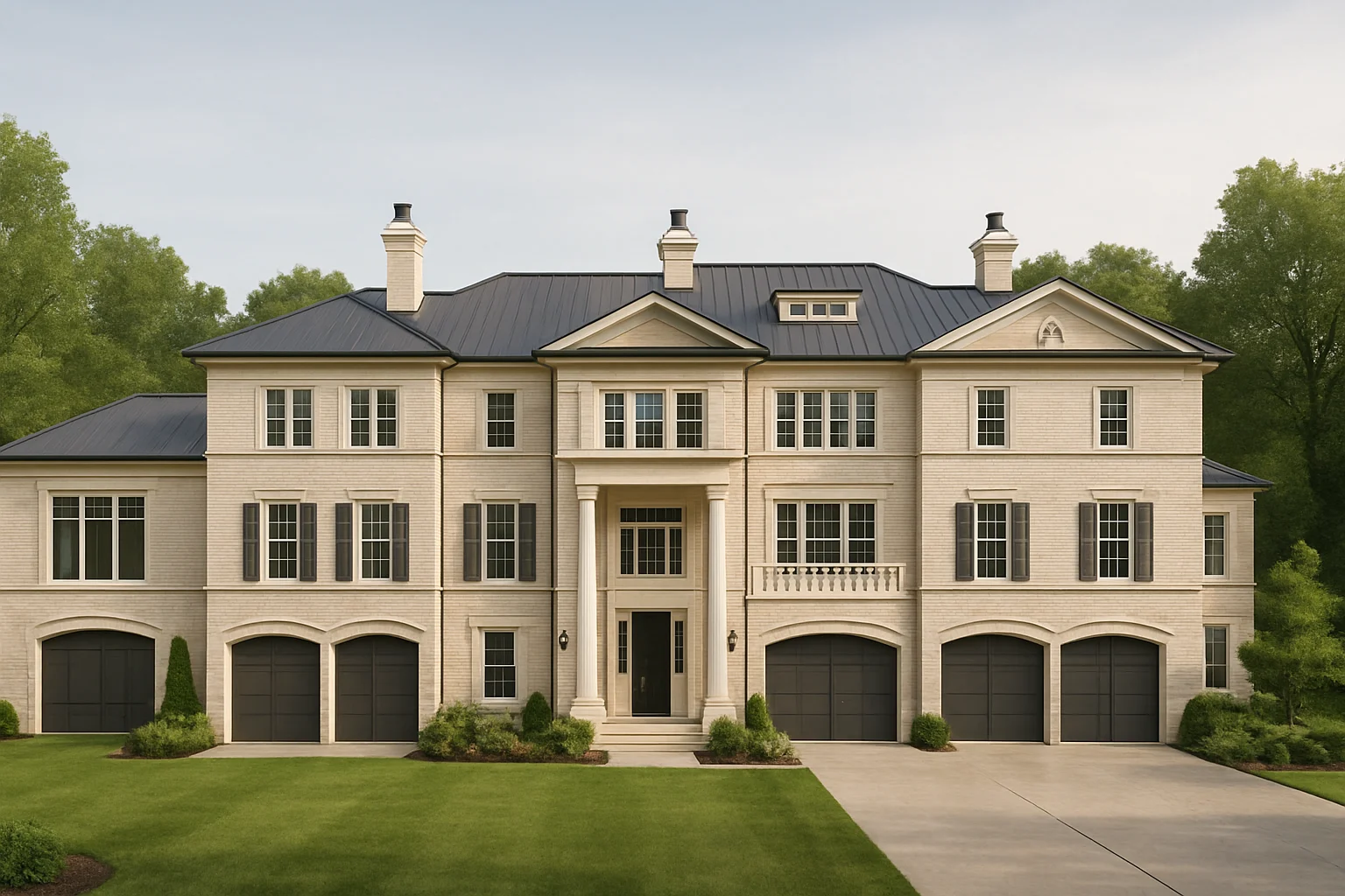 luxury house plan with 6,455 heated sq. ft.