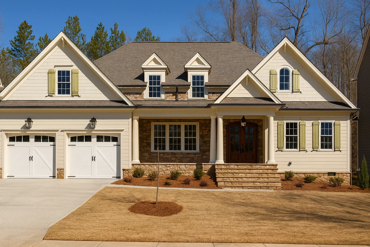 2-story Craftsman house plan with 3,420 heated sq. ft.