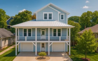 Plan  18-1028 - Aster Vale Lodge |  Coastal - 4-Bed, 3.5-Bath, 2,430 SF