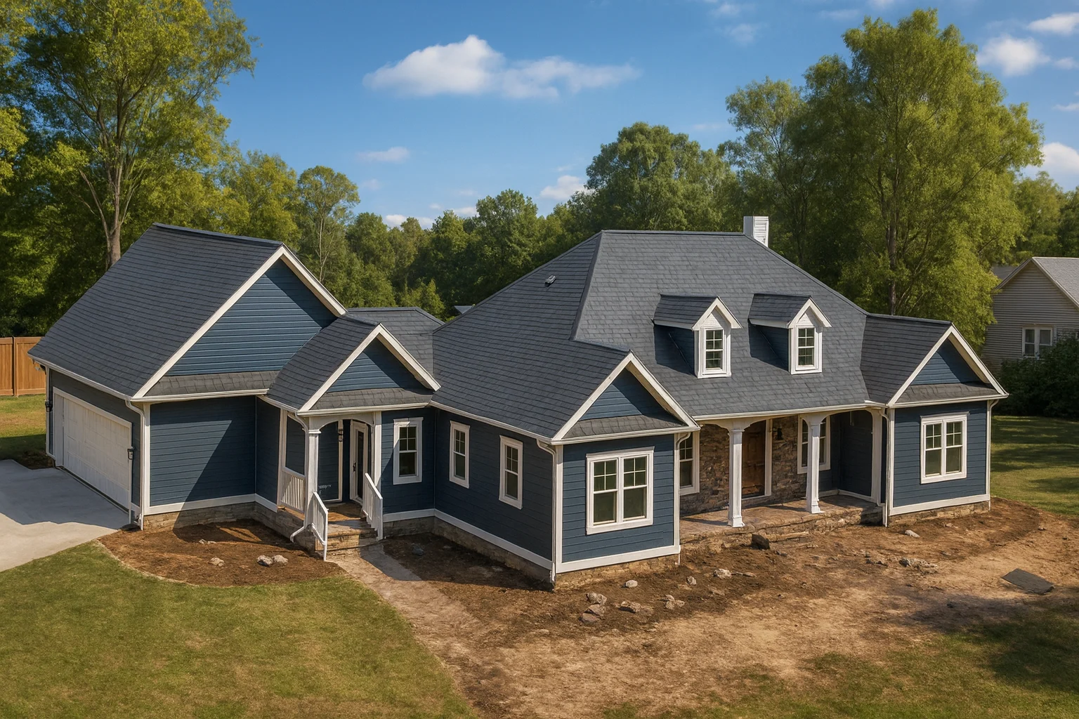 Southern-style house plan with 3,067 heated sq. ft., 3 bedrooms, 3 bathrooms