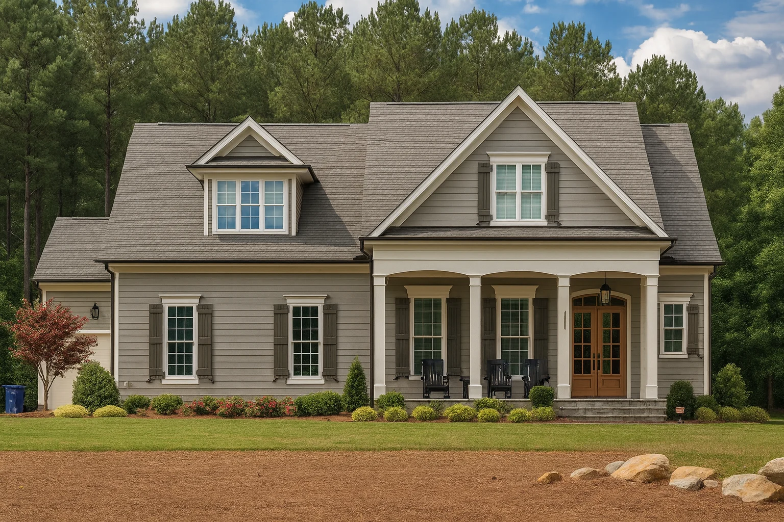 2-story Craftsman home design with 3,037 heated sq. ft.