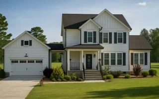Plan  20-1250A - Phillips Lodge |  New American - 3-Bed, 3.5-Bath, 1,605 SF