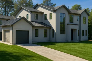 Elegant 2-Story House Plan with Vaulted Ceilings and Luxury Layout