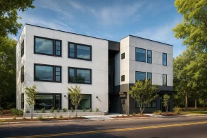 Modern Apartment Complex Floor Plan