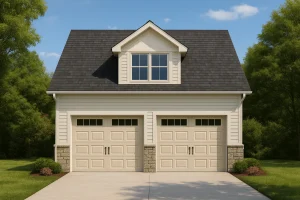16-1413 GARAGE PLAN - Craftsman Garage and Living Space