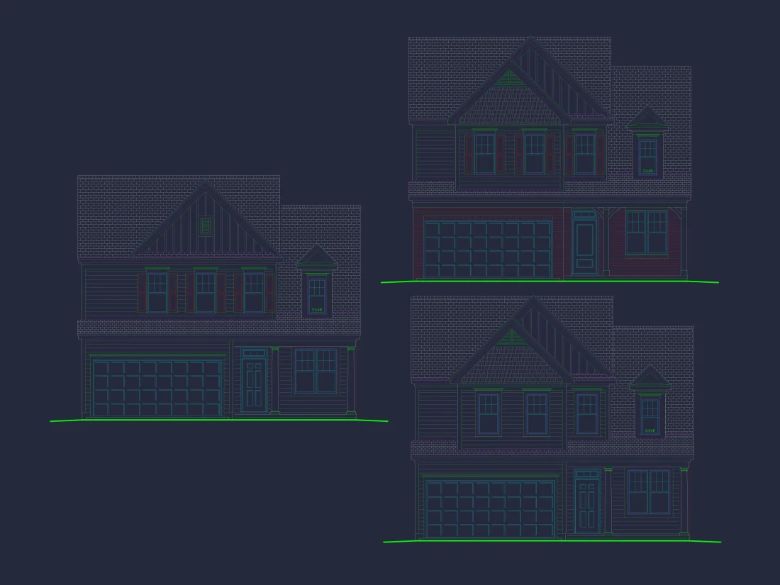 house plan with 1,869 heated sq. ft (1)