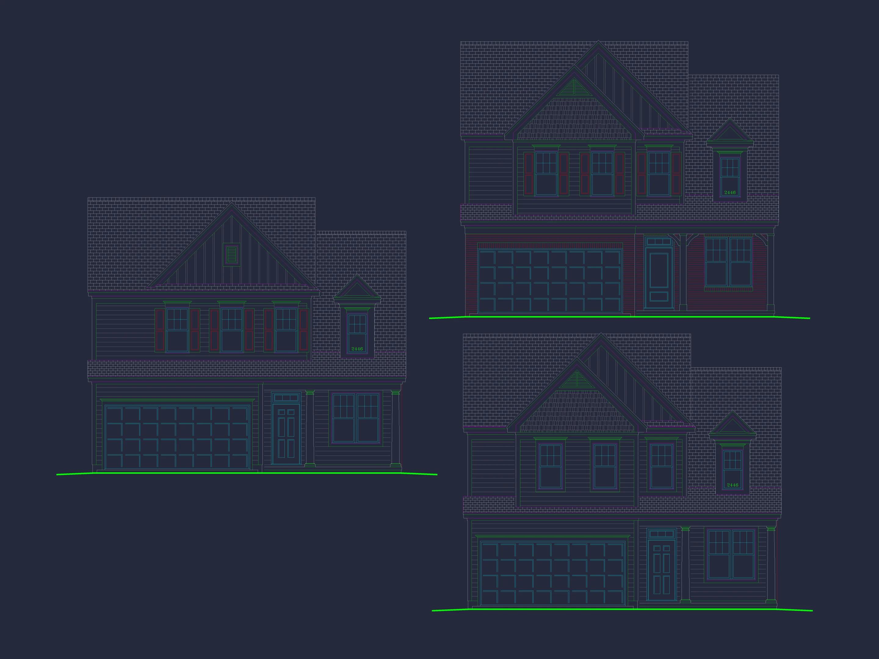 14-1673 HOUSE PLAN - Traditional Colonial Home Plan - 3-Bed, 2.5-Bath, 2,100 SF 3 14-1673 HOUSE PLAN - Traditional Colonial Home Plan - 3-Bed, 2.5-Bath, 2,100 SF - Image 3