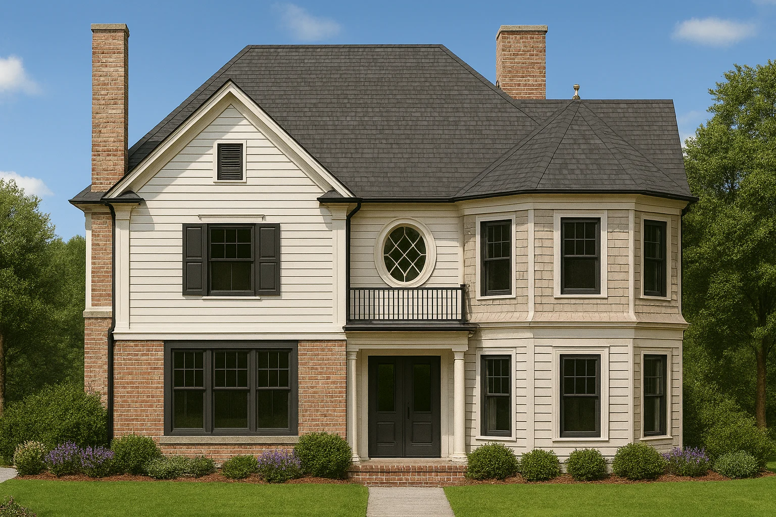 Country Farmhouse Plans 14 2.5-story home plan featuring 3,371 heated SF