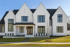 Modern Home Plan Architectural Blueprint with CAD Designs