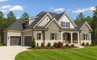 Plan  17-1452 - Hernandez Crossing |  New American - 4-Bed, 3.5-Bath, 3,300 SF
