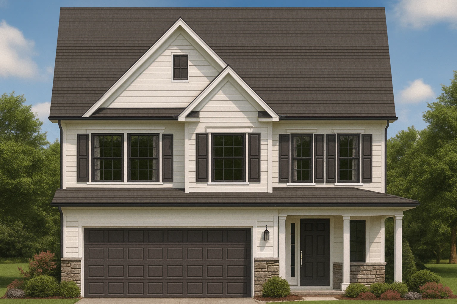 Country Farmhouse Plans 5 Modern Suburban Home Plan with 3 Bedrooms and Efficient 2-Story Design