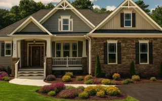 Plan  17-1512 - Auburn Run Villa |  New American - 4-Bed, 3-Bath, 2,910 SF